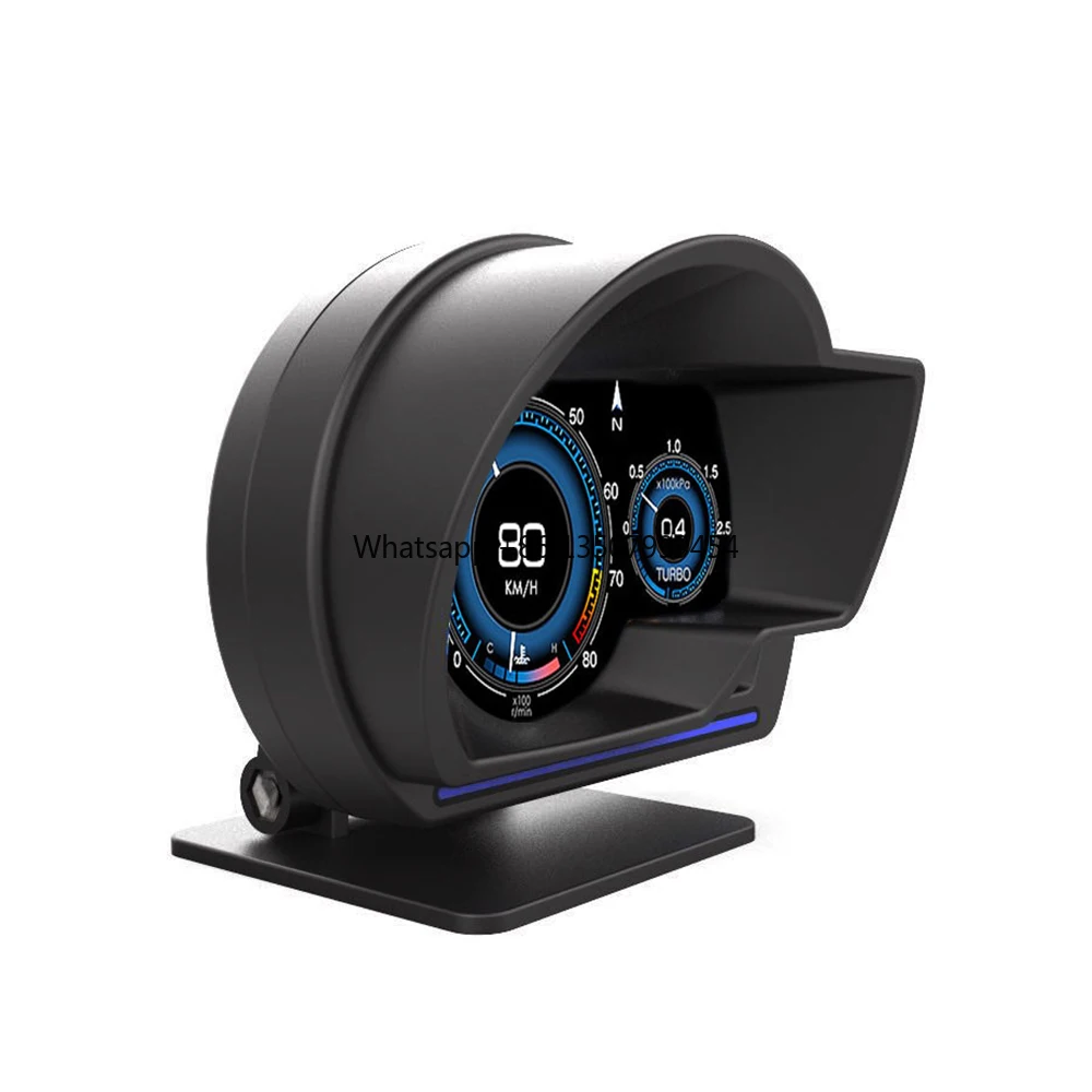 Universal OBD2&GPS Double Systems Meter Speedometer Head up Display Muti-function Gauge Water Temp Turbo Car Accessories HUD P6