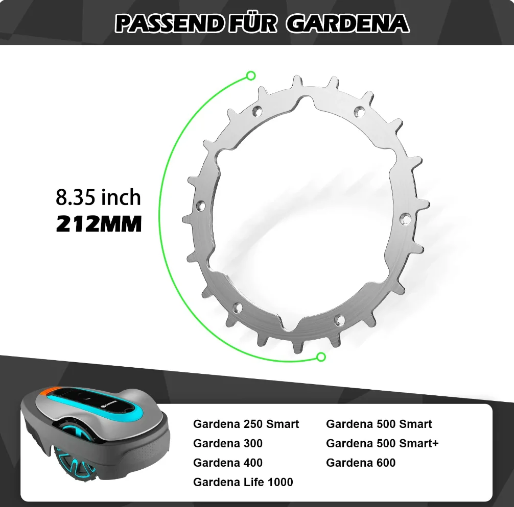 Robô Cortador de Grama com Roda de Tração para Gardena Sileno City 250 300 400 500smart Mais 600 1000 Cortador de Grama Robô 212 Ferramenta de Tração