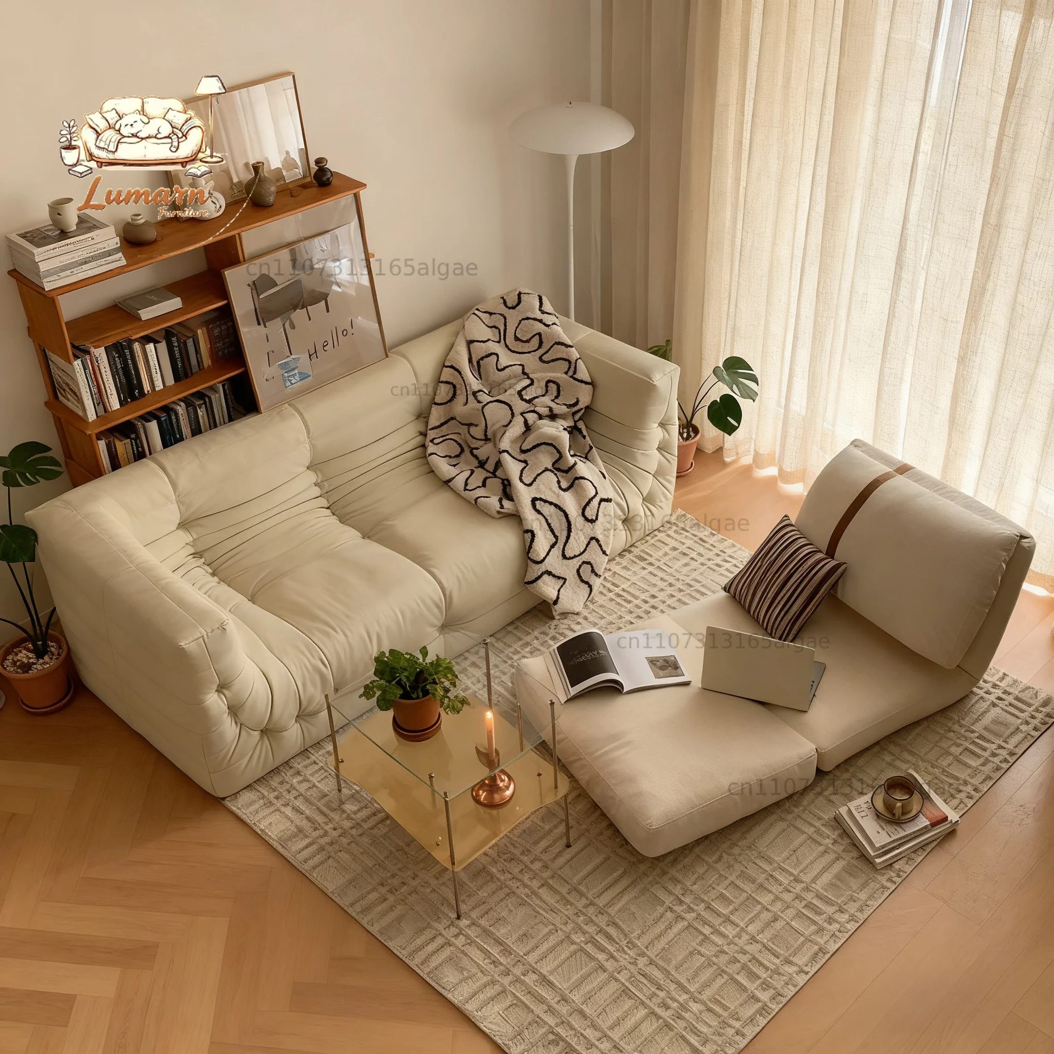 Ultra Comfortable Human Kennel Lazy Sofa | New Folding Single – Lie & Sit, Living Room/Balcony/Bedroom Tatami Small Sofa