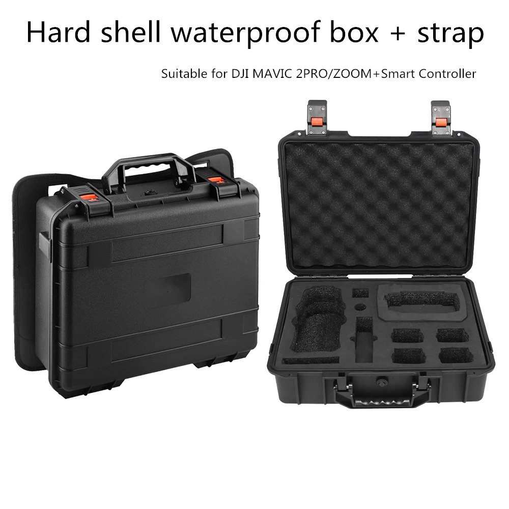 

Safety backpack waterproof backpack case hard shell Case Back Strap for DJI Mavic 2 Smart Controller Flymore Combo Accessories