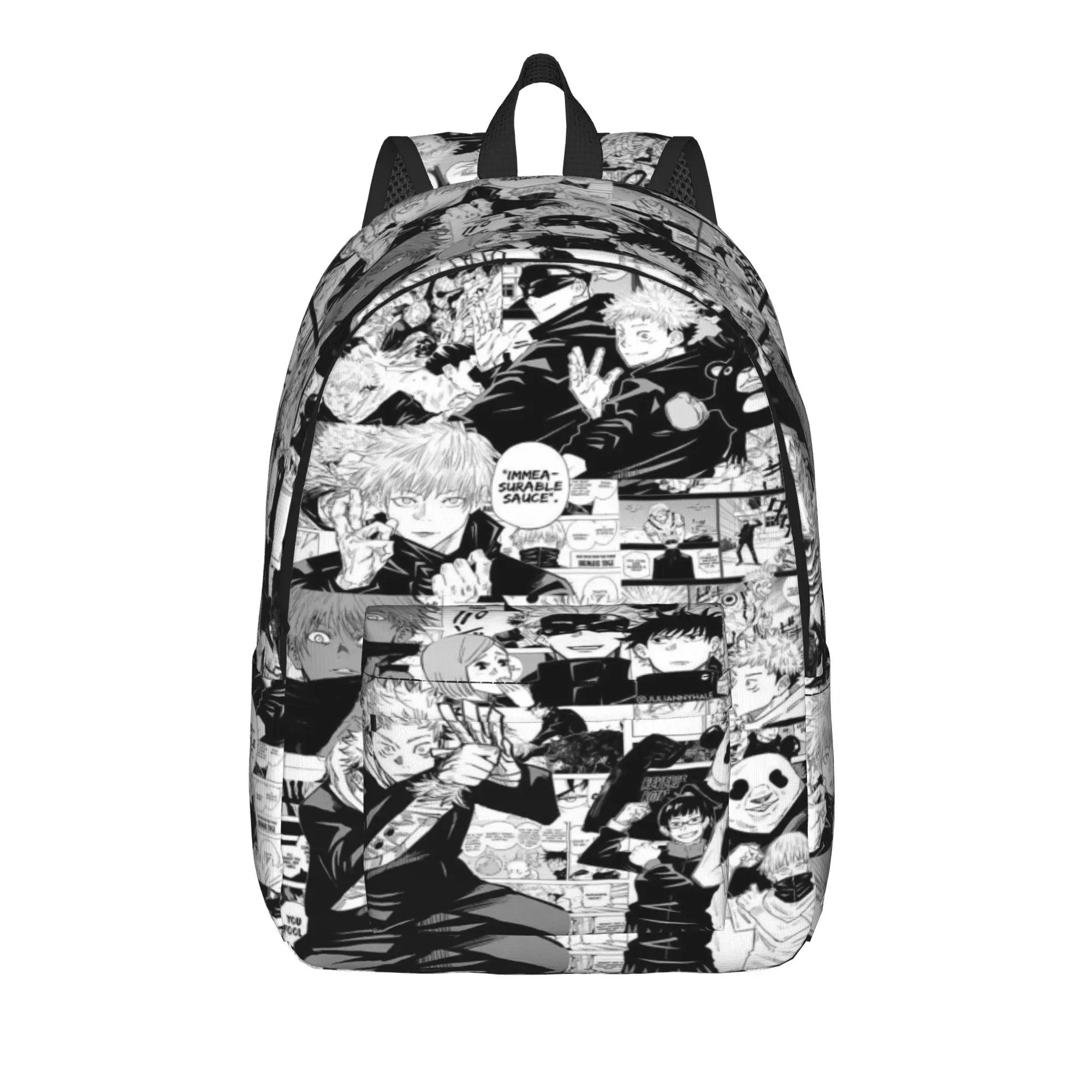 Image of Jujutsu Kaisen Rucksack für Männer und Frauen, cooler Tagesrucksack für die Schule, Arbeit, Laptop-Umhängetasche mit Tasche