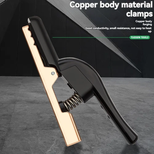 Imagen 2 del producto Soporte de electrodos de soldadura 600A/800A, alicates de sujeción de mandíbula de alta resistencia, abrazadera de electrodo, palo de soldadura, máquina de soldadura manual, herramientas de soldador