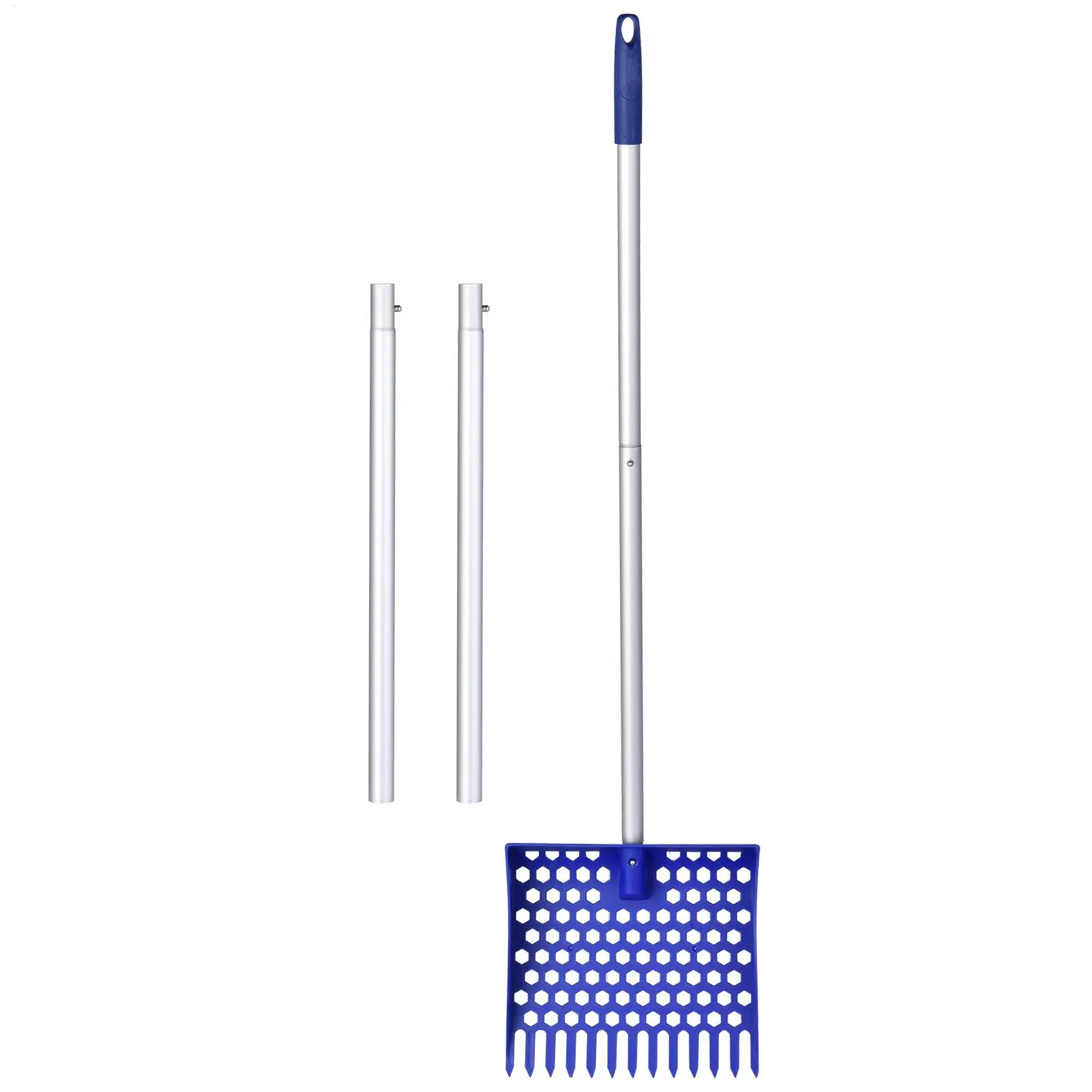 1pc 2-in-1 Chicken Manure Shovel And Rake, Used For Cleaning Chicken Coops And Pet Waste, For Small Farm, Adjustable Length
