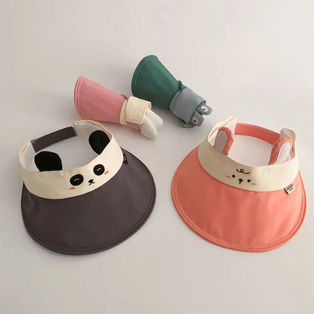 

Cute Breathable Baby Sun Hat Anti UV Korean Style Empty Top Cap Animal Quick-dry Children Sunshade Hat Outdoor