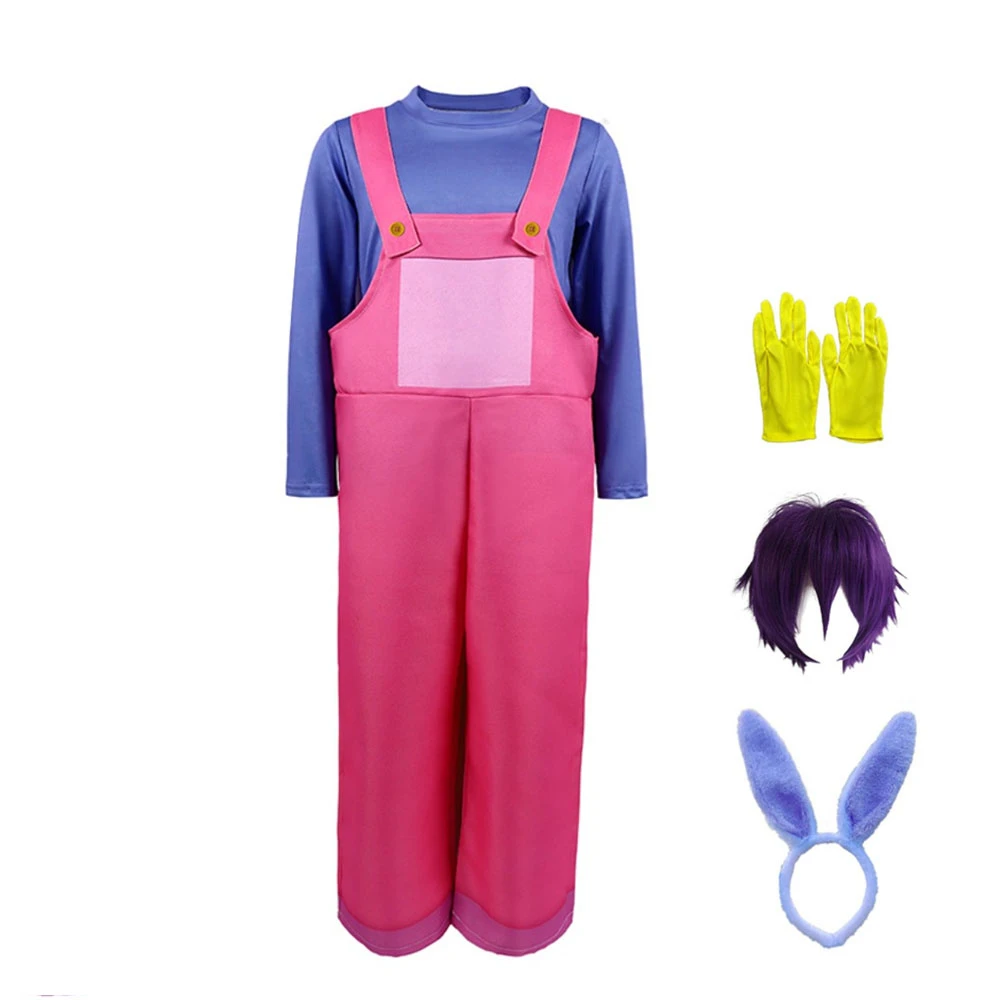 Anime Magical Circus Jax Cosplay Costume Kids Funny Long Sleeve T-shirt Bandeau Pants Cartoon Rabbit Role Play Suit Halloween