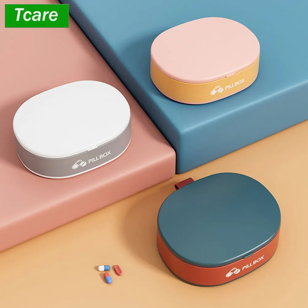 Organizador de comprimidos, 6 compartimentos, caixa organizadora de comprimidos de viagem para segurar vitaminas, recipiente de comprimidos para bolsa de bolso, organizador de medicamentos
