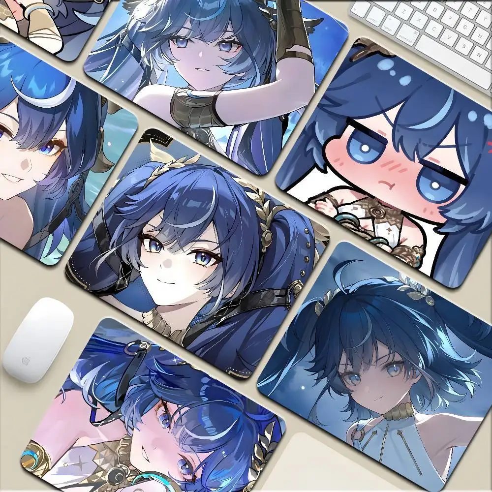 1pc Anime Game Wuthering Waves IUNO Small Mousepad Keyboard Pad Laptop Cushion Non-slip Deskpad