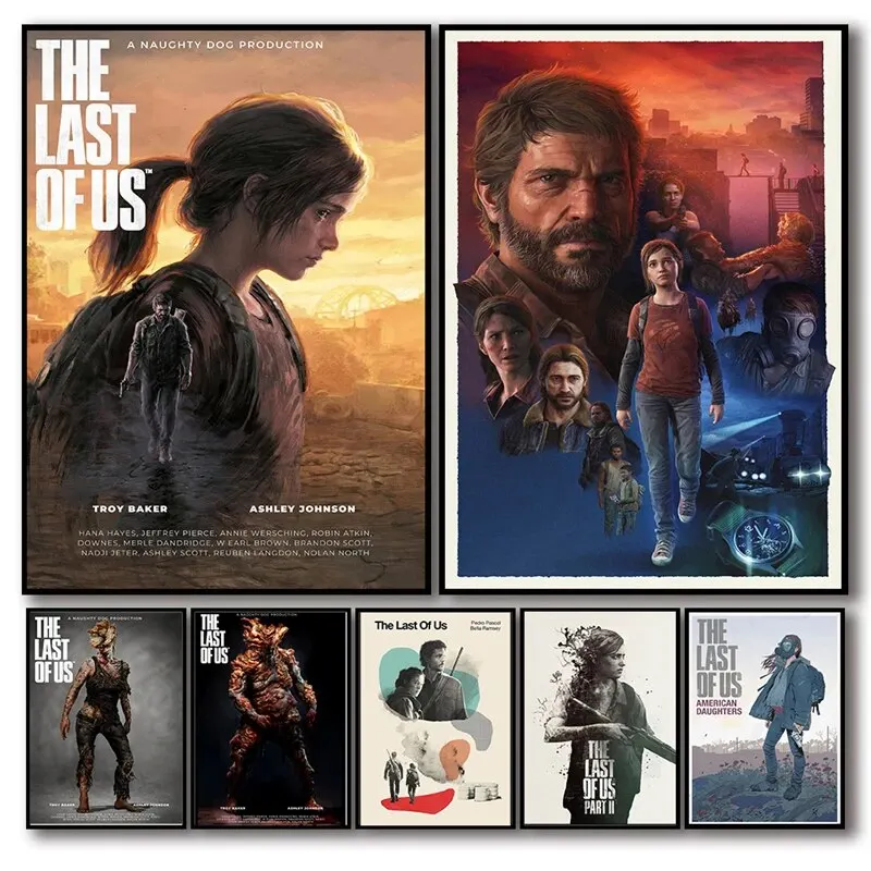 The Last of Us Poster Ellie Abby Game Inspired Canvas Art Perfect for Gaming Room Decor Home Decoration Esports Enthusiasts