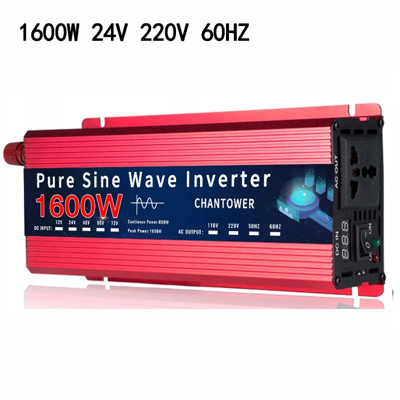 12v用、24v用インバーター インバーター 12v/24v に 110v/220v 純粋な正弦波インバーター 12v