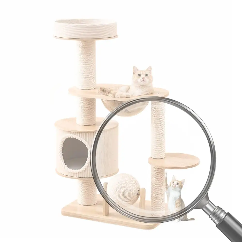 

Башня для кошачьего дерева, износостойкая платформа для прыжков для кошек, дышащая когтеточка, товары для домашних животных, рамка для скалолазания