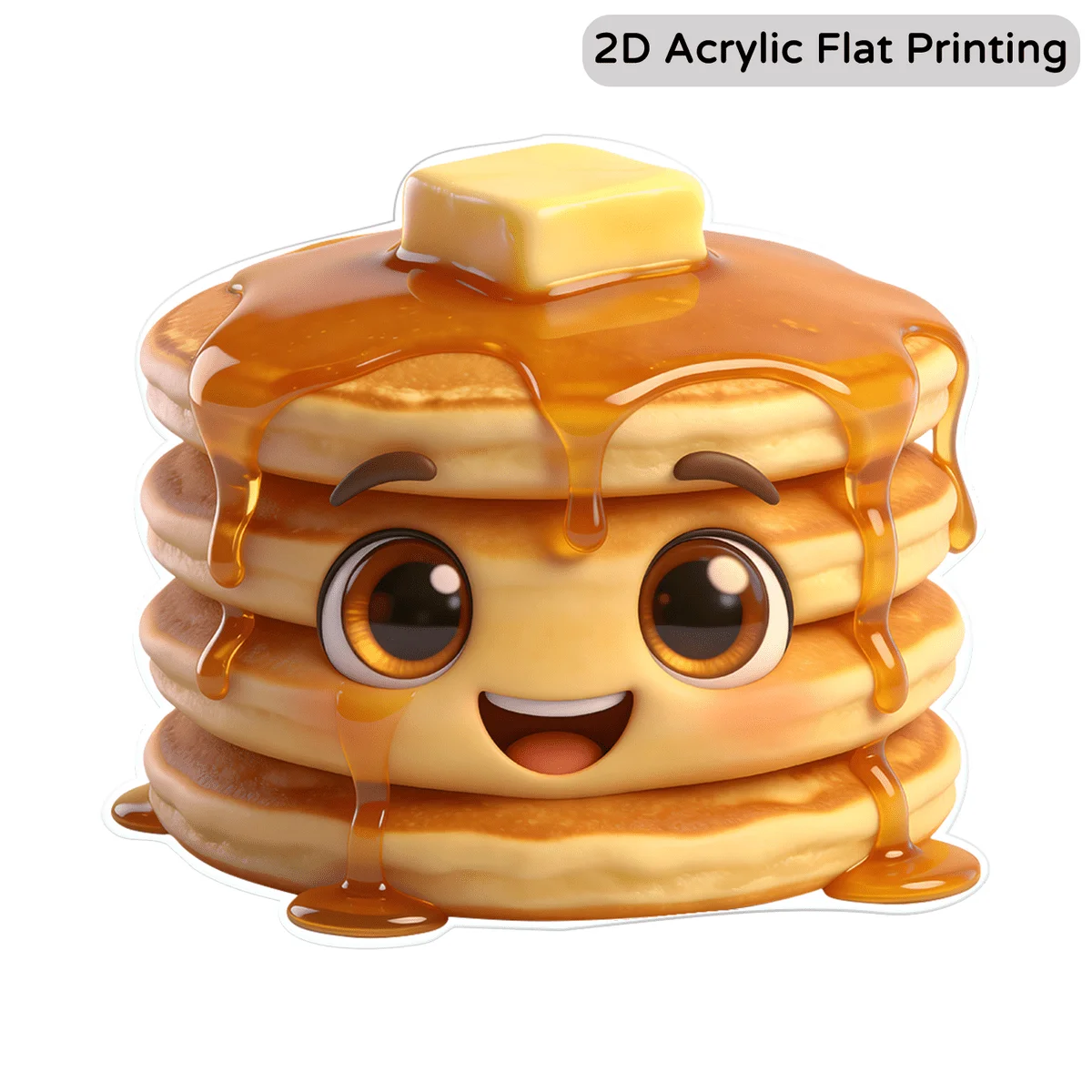 Cute Pancake Magnet. Fun Foodie Gift. Acrylic Fridge & Mailbox Decor. Sweet Dessert Design. Birthday & Housewarming Gift