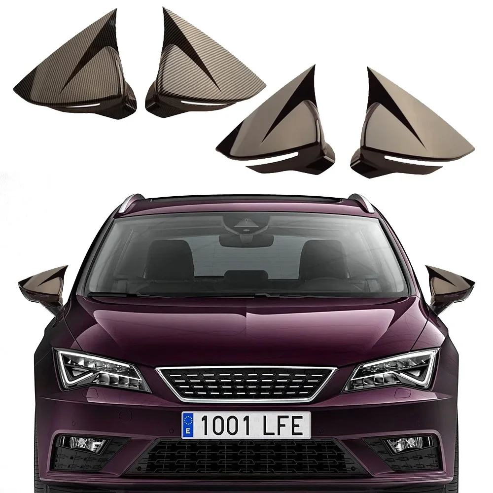 

OX Horn Styling Car Mirror Cover Car Rearview Mirror Caps For Seat Cupra Leon ST R FR MK3 5F 2013 2014 2015 2016 2017 2018 2019