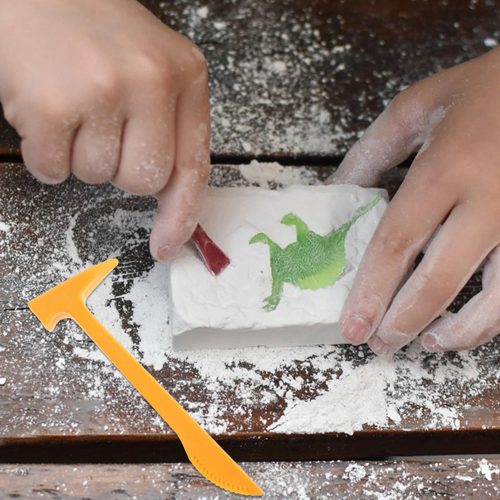 Kit d'exploration de dinosaures avec outils de creusement, ensemble d'activités scientifiques pour jeunes archéologue, apprentissage pratique éducatif, 30 pièces