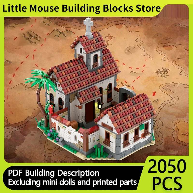 

Popular Movie Model MOC Building Bricks Ancient Architectural Church Modular Technology Gift Holiday Assemble Children Toys Suit