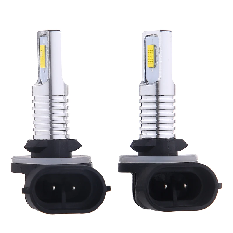 2Pcs H27 Led 881 Led Car Headlight H27W2 12000LM 6500K White Car Fog Light Front Head Driving Running Lamp Auto 12V H27W/2 H27W