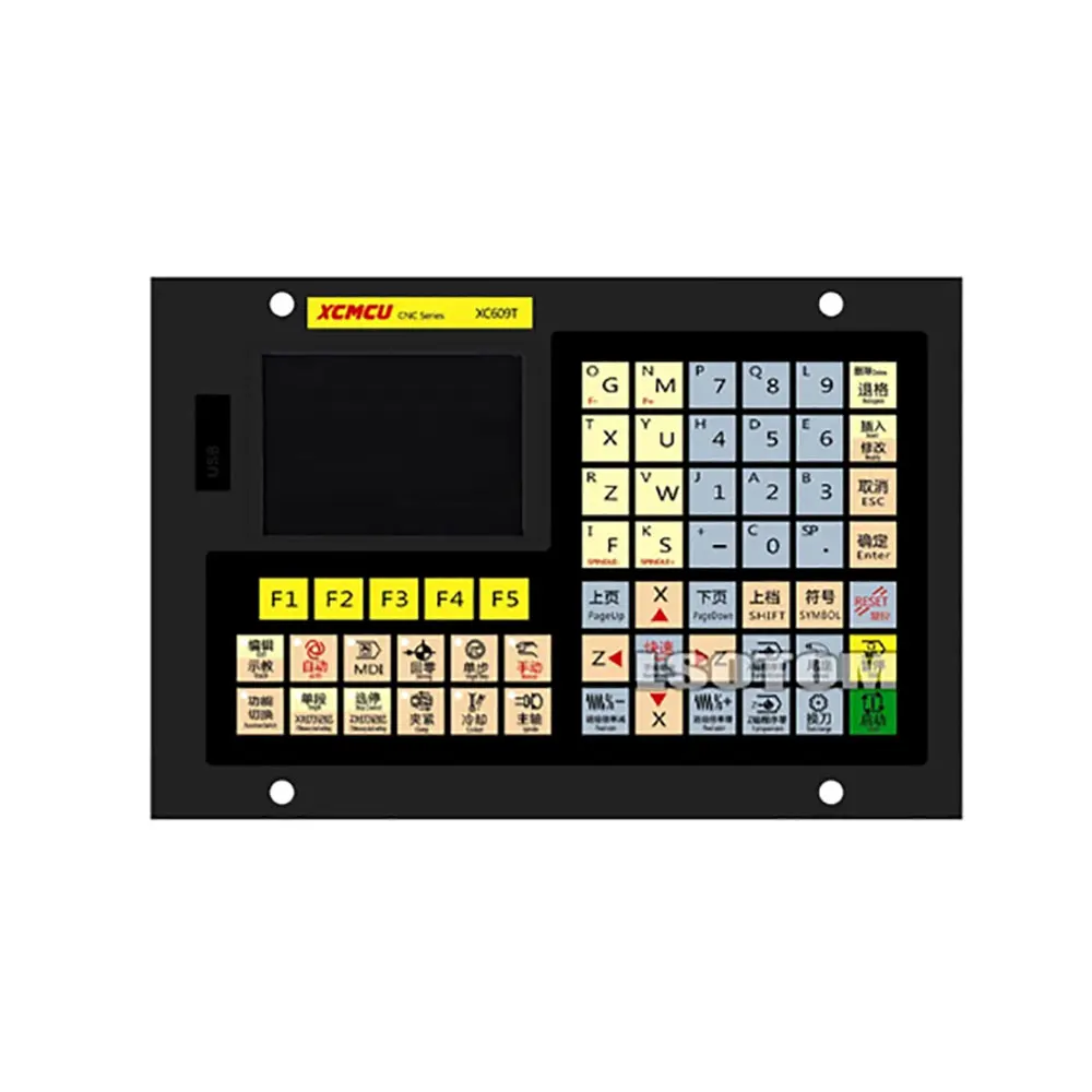 The Latest Xc609t Cnc Controller 2-axis Linkage Cnc Lathe And Grinder Control System G Code Programmable Threadable