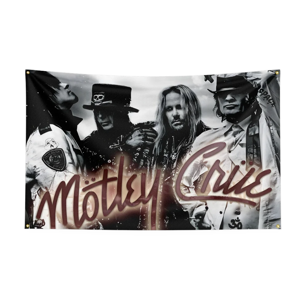 3x5 Ft Heavy Rock Band M-Motleys Flag Polyester Digital Printing Banner for Bedroom Wall Art Out Door Tapestry Decora - Image 3