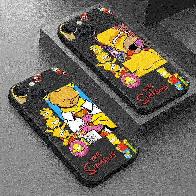 The Simpsons-Homer Case For Apple iPhone 15 14 11 13 12 Pro 7 X XR XS Max 6 8 Plus SE 2022 15Plus Soft Phone Coque