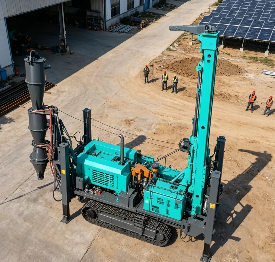 New Efficient RC500 Multifunctional Crawler Reverse Circulation Drilling Rig Splitters Air Lift Cummins Diesel Engine Gear Motor
