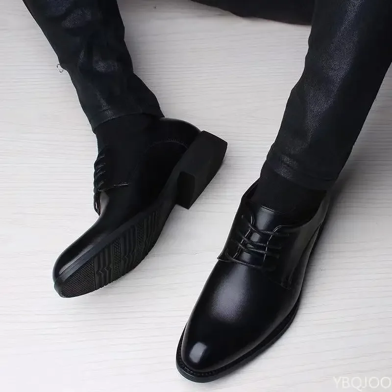 2025 new Fashionable versatile Men Shoes Heightening Shoes Spring British Casual Business flats Casual comfortable Shoes - Image 2
