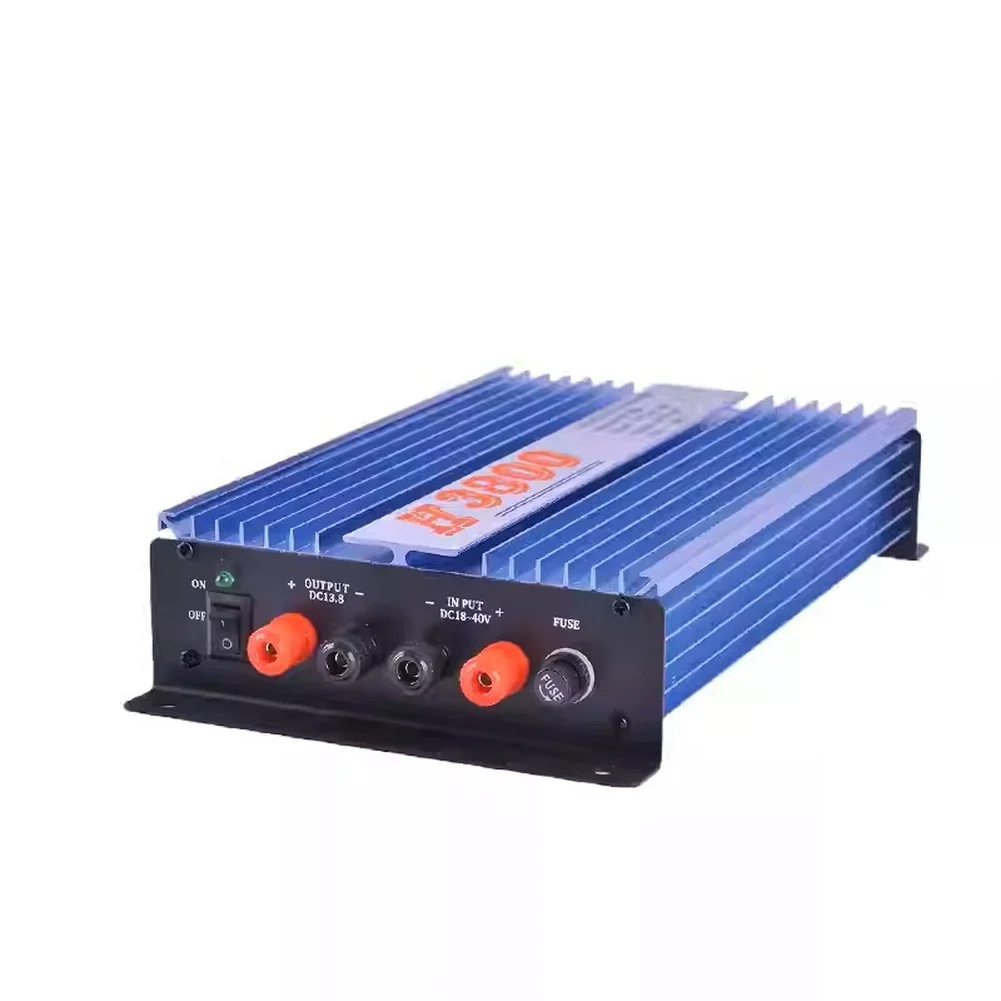 H3800 Walkie-talkie 65A Vehicle Power Supply 24V To 13.8V Voltage Regulator Aluminum Alloy Marine Vehicle Station Power Supply