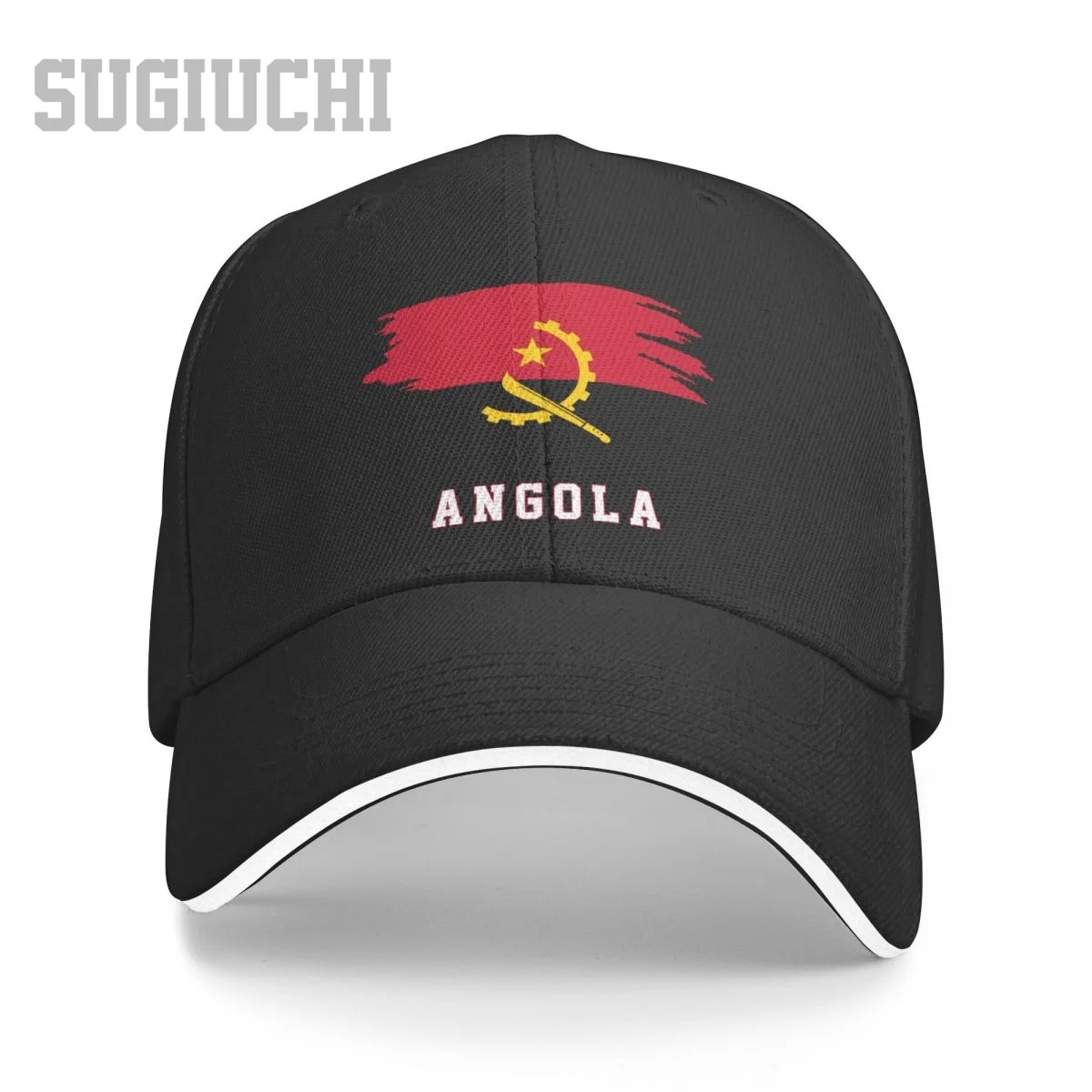 Unisex Sandwich Angola Flag Angolan Baseball Cap Men Women Hip Hop Caps Snapback Golf Hat Fishing