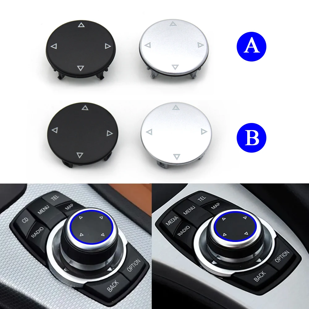 Car Interior CIC IDrive Multimedia Switch Menu Button Central Rotary Cover For BMW E F Series 1 2 3 4 5 6 7 X1 X3 X4 X5 X6