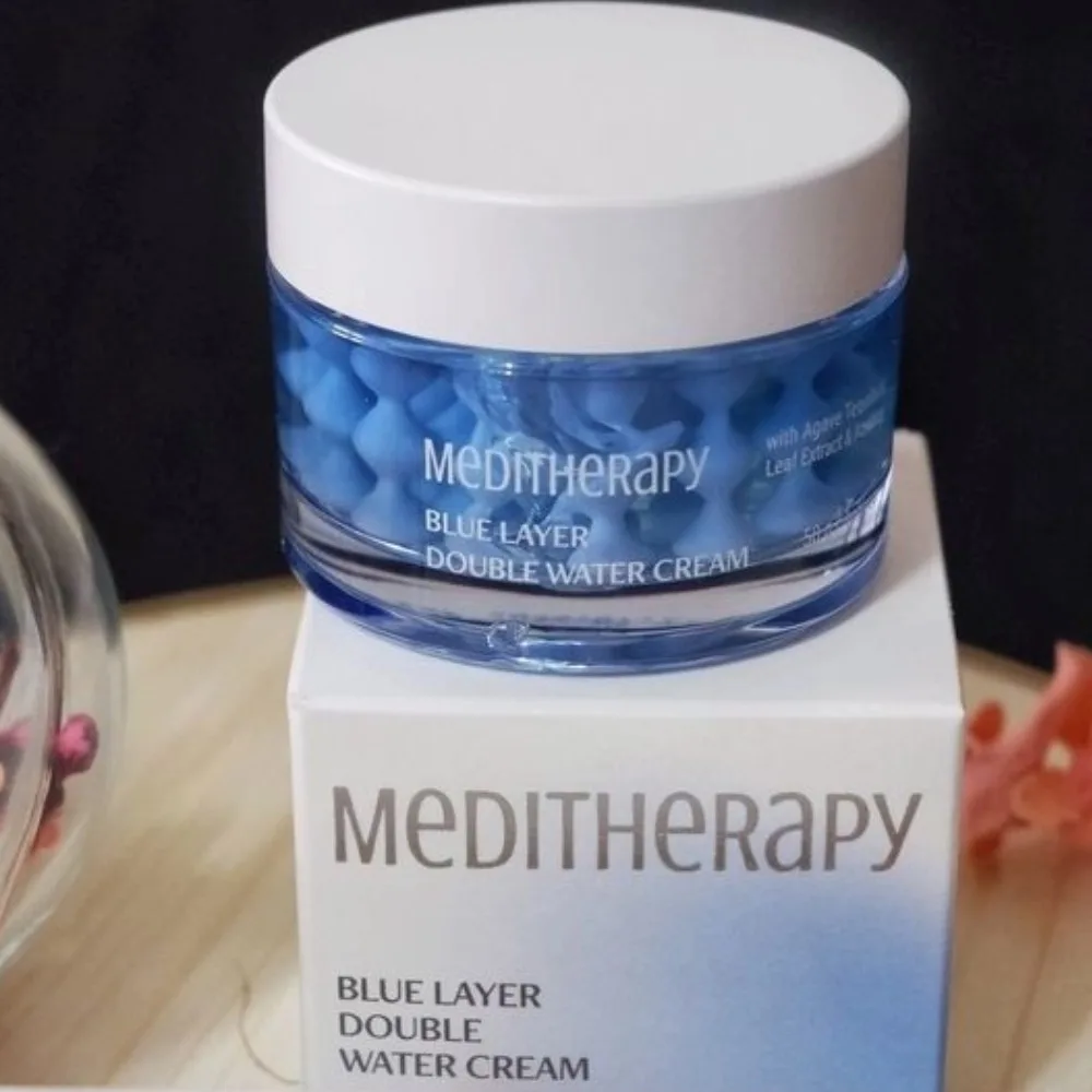 

Крем-капсулы Meditherapy Blue Layer Double Water Cream с экстрактом листьев агавы текиланы и азуленом, 50 г, оригинальный, питательный, увлажняющий