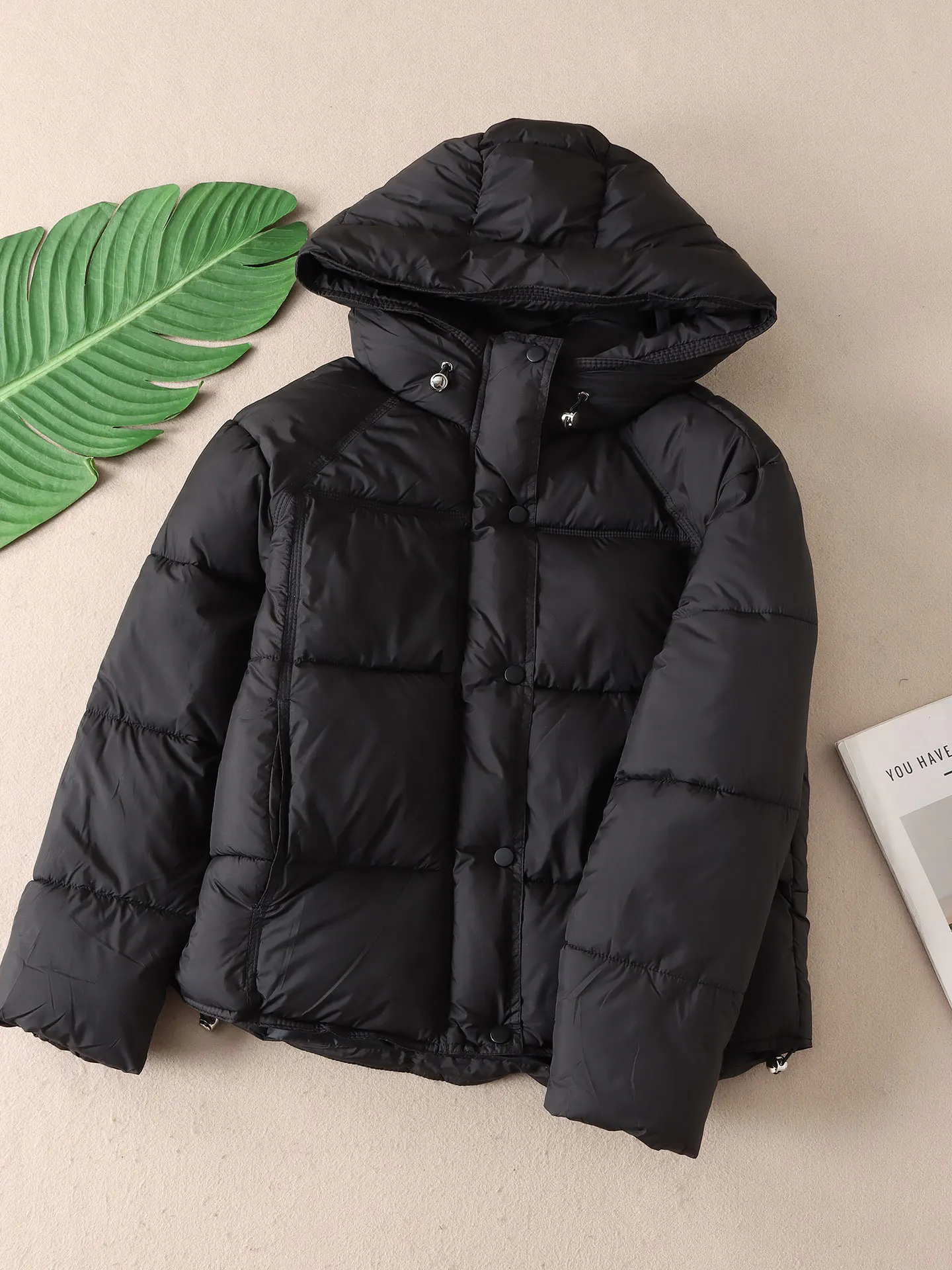 

Puffer Parkas Army Womens Buttonless Design No Fastening Feature Alternative Closure Different Securing System Open Girls