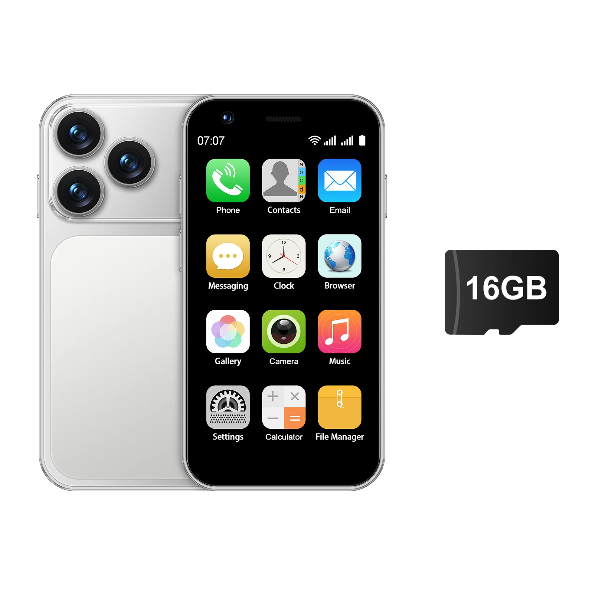 SERVO 18SE MINI Android Mini Smartphone 3G WCDMA 2GB RAM 16GB ROM Wi-Fi Hotspot GPS 3.0" Touchscreen Kleine Smartphones 2 SIM Standby - afbeelding 1
