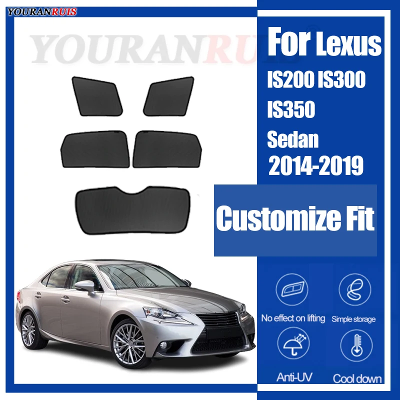 

Для Lexus IS200 IS300 IS350 седан 2014-2019 магнитный индивидуальный солнцезащитный козырек для окон автомобиля, защита от ультрафиолета, детская автомобильная сетка для штор