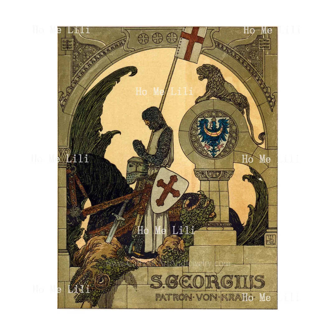 St. George Heinrich Lefler Catholic Art Print