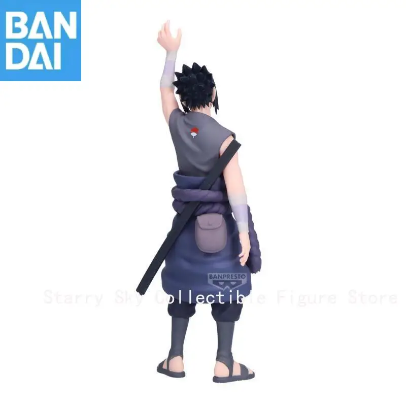 Oryginalna figurka anime Bandai Naruto Shippuden Panel Spectacle Thunder From The Sky Uchiha Sasuke, model kolekcjonerski, zabawka.