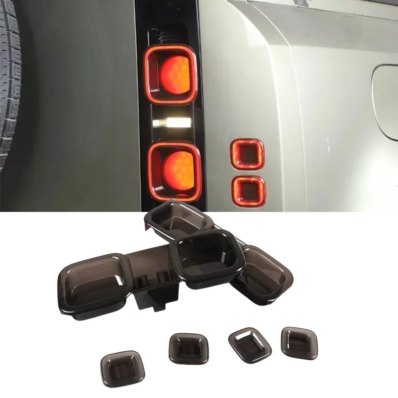 

Дымчатый автомобильный задний фонарь для Land Rover Defender 90 110 2020-2022, аксессуары, абажур, отделка заднего бампера, корпус заднего фонаря