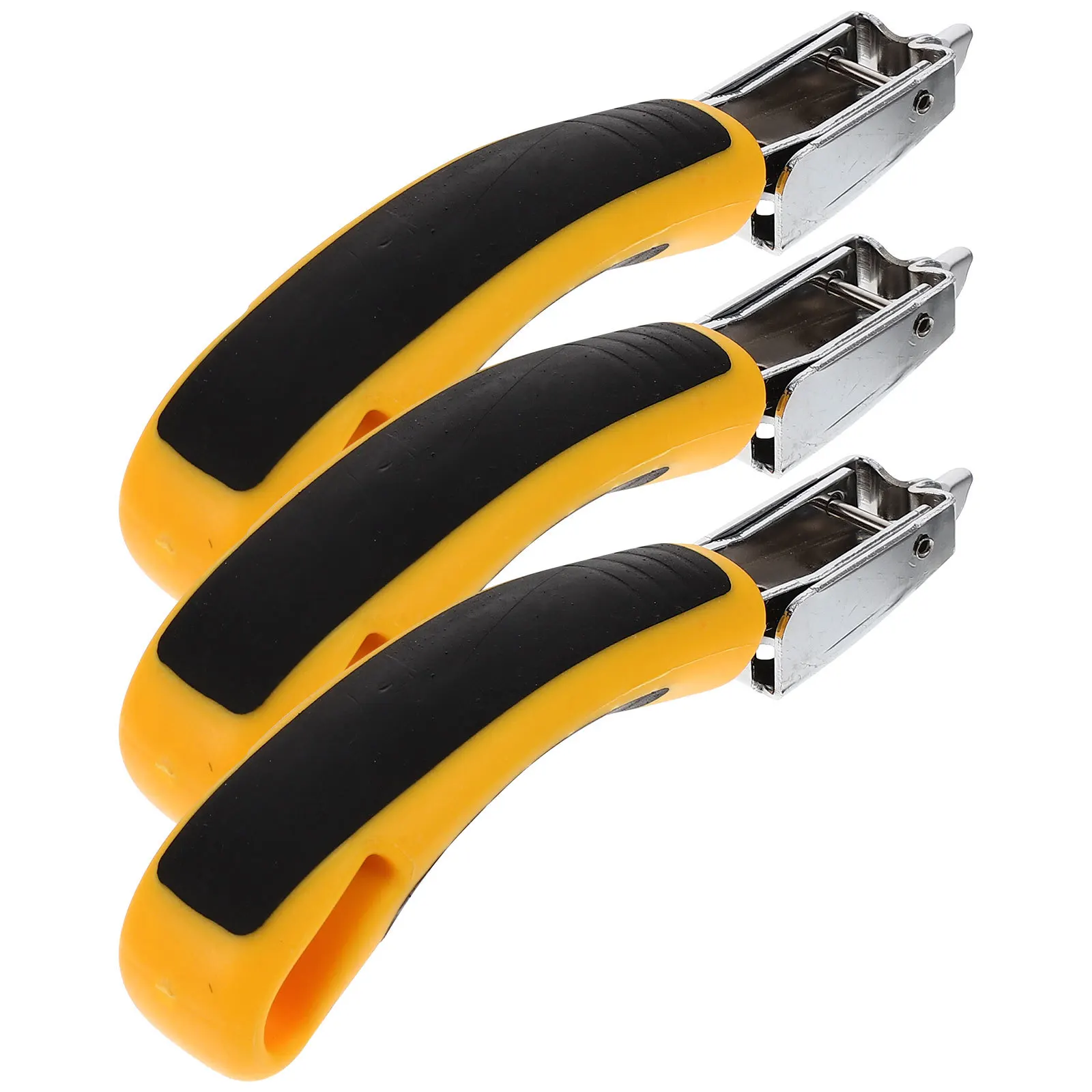 Estrattori per chiodi per rimozione punti metallici da 3 pezzi Strumenti portatili in plastica in acciaio inossidabile per rivestimenti per tappeti Framori per coperture per pavimenti in legno