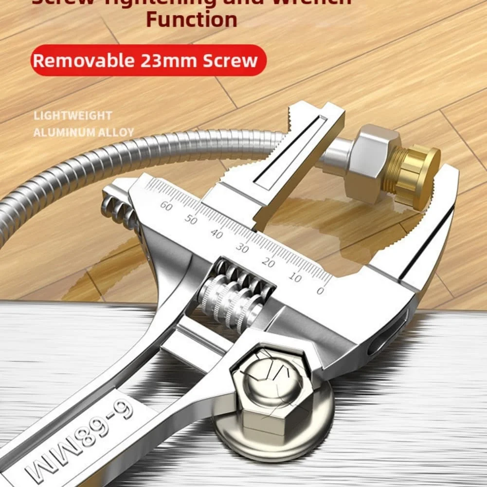 

Легкий регулируемый гаечный ключ из алюминиевого сплава 668 мм с высокоточной шкалой для домашнего и профессионального ремонта