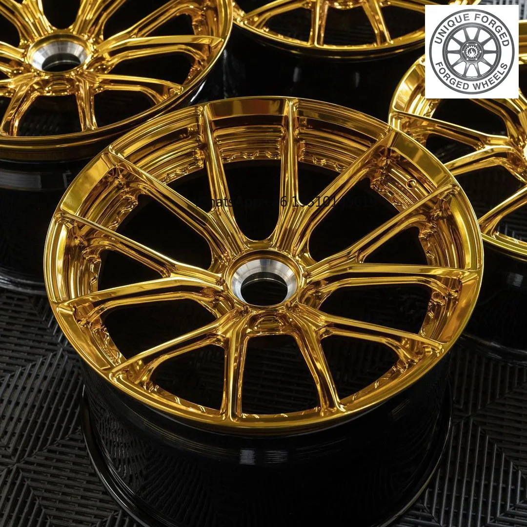 

26Style Gold Multi Spoke Forged Rim 17-22 Inch 5×100 5×112 5×114.3 5×120 For Lamborghini