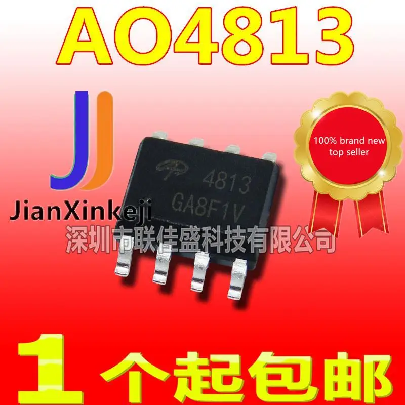 30 Chiếc 100% Orginal Mới AO4813 4813 SOP-8 30V 7.1A Đôi P-Kênh MOSFET Hiệu Ứng Trường ống