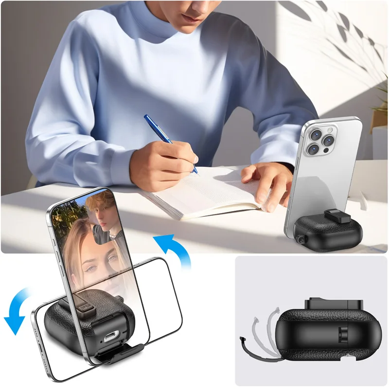 Luxury Leather Textured Headphone Case with Stand for Airpods 4 Pro 2 3 2 1 Case Drop-proof Headphone Case with a Hook - view 5