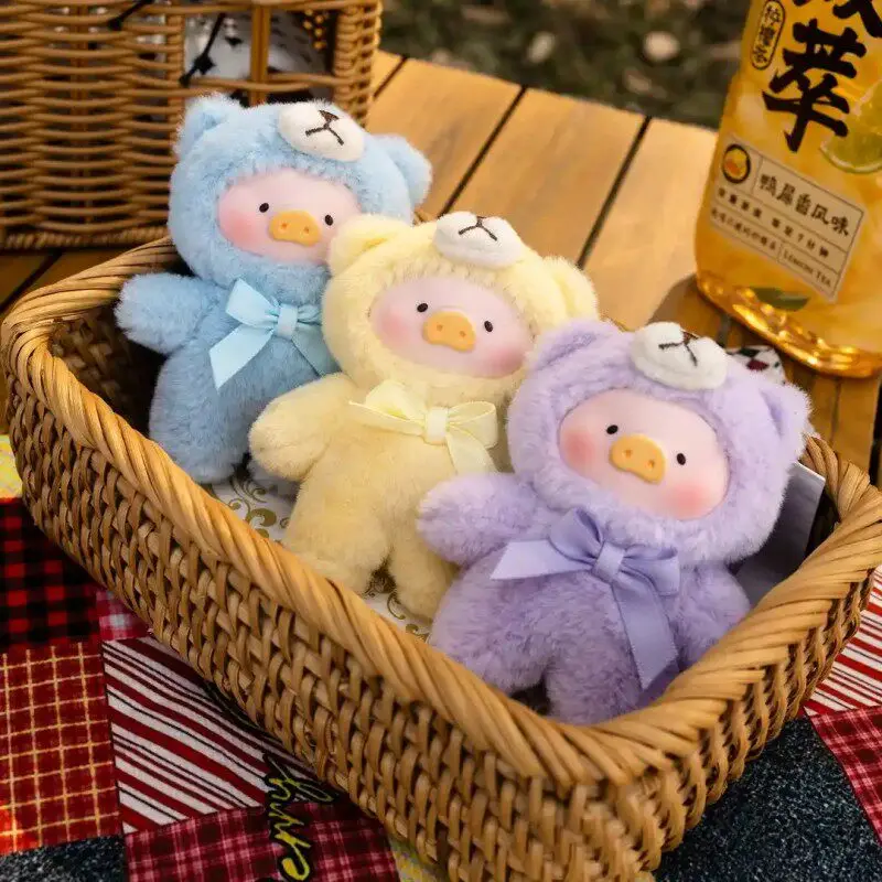 

Authentic LuLu Pig Teddy Mini Blind Box Plush Vinyl Keychain Cute Fluffy Figure Collectible Gift For Kids Girls Birthday Party