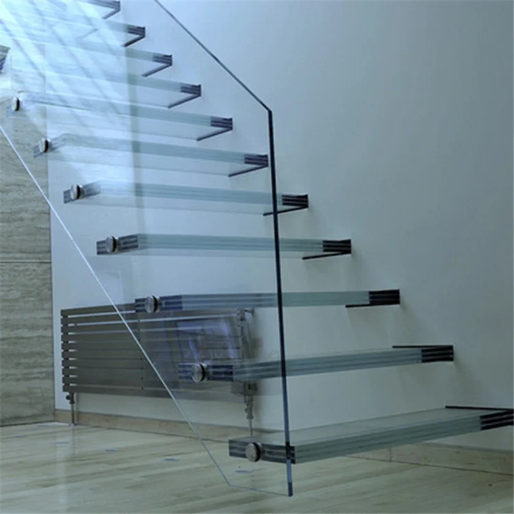 Customization Indoor Decoration Floating Stairs Fashion Stairs Factory Direct Straight Staircase