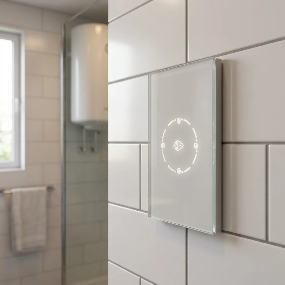 12*8*5cm for Smart WiFi Boiler Switch Voice Control Switch 20A High Power Rating 4400W Load Capacity Touch Control Interface