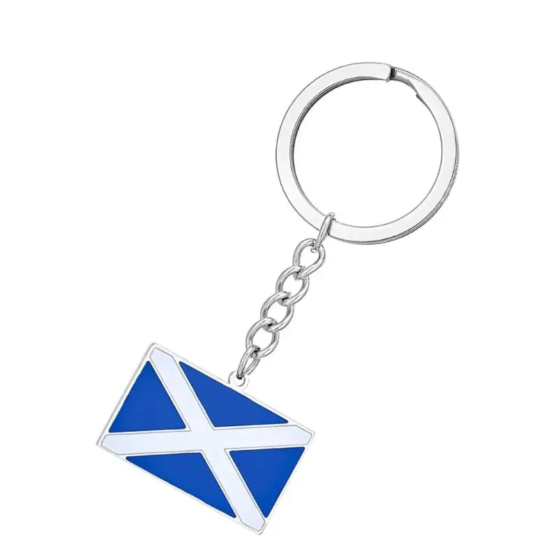 P9FE Einzigartiger Schlüsselanhänger mit britischer Flagge und schottischem englischem Detail, für Geschenke und Souvenirs – Detail 7