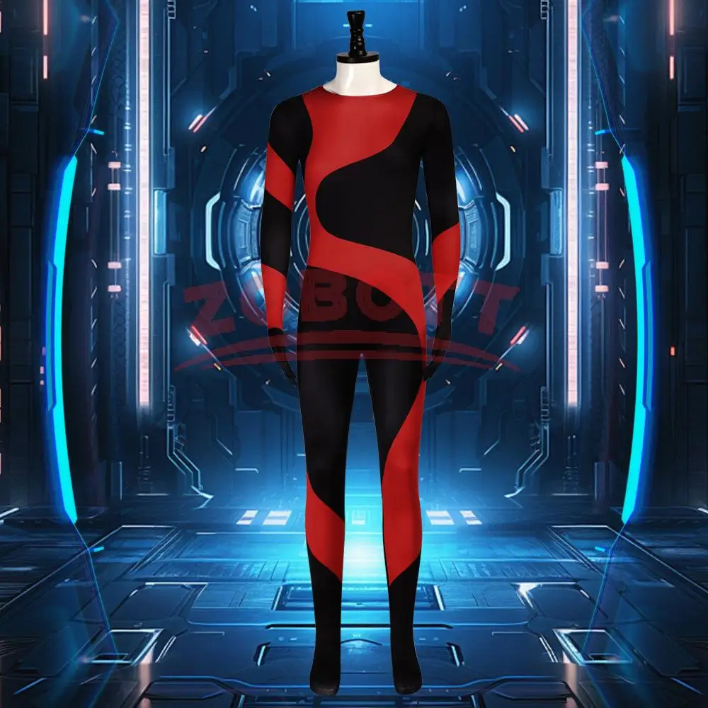 

Evil Dr Eggman Cosplay 3D Printed Black Red Costume Jumpsuit Outfit Uniform Halloween Carnival Party Suit for Adult Man