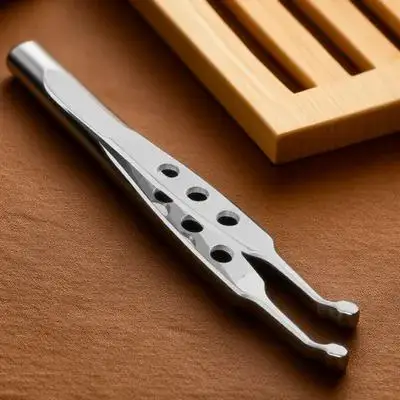 Meibomian Round Tip Massage Tweezers Steel Precision Eyelid Expressor Tool Eyelid Care Travel Facial Eye Health view 6