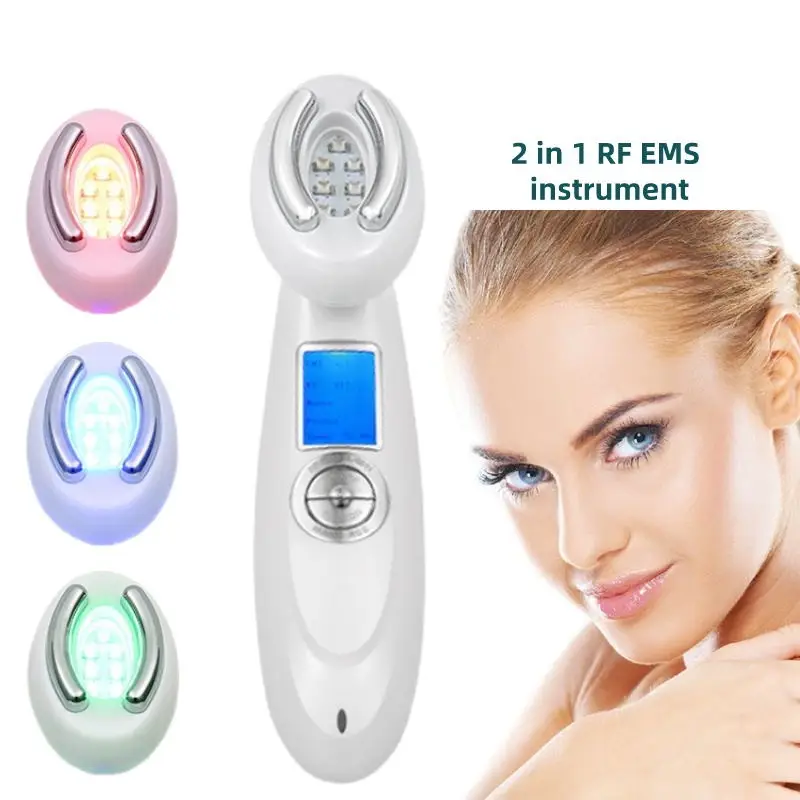 Face Lifting Neck Beauty RF Led Photon Device Skin Care Electric Anti-wrinkle Facial Neck Massage Machine