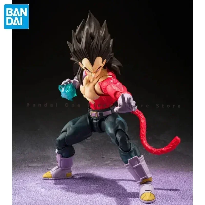 In Stock Original SHF Bandai Dragon Ball GT Super Saiyan 4 Vegeta Goku SS4 Action Figure ภาพเคลื่อนไหว ToyGift รุ่นสะสมงานอดิเรก