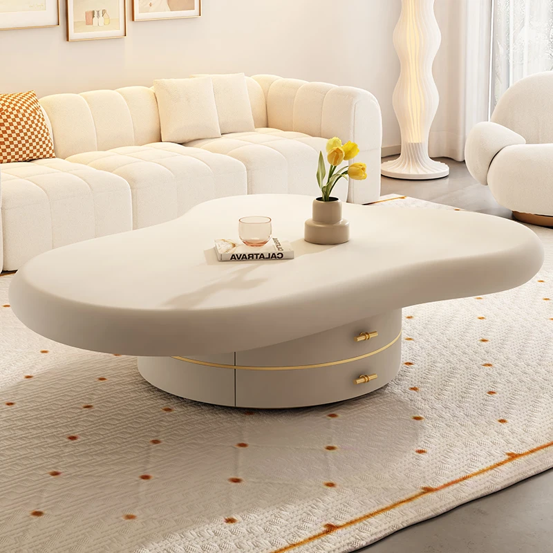 Cream Style Living Room Home Cloud Coffee Table Small Apartment Modern Simple Light Luxury Small Tea Table