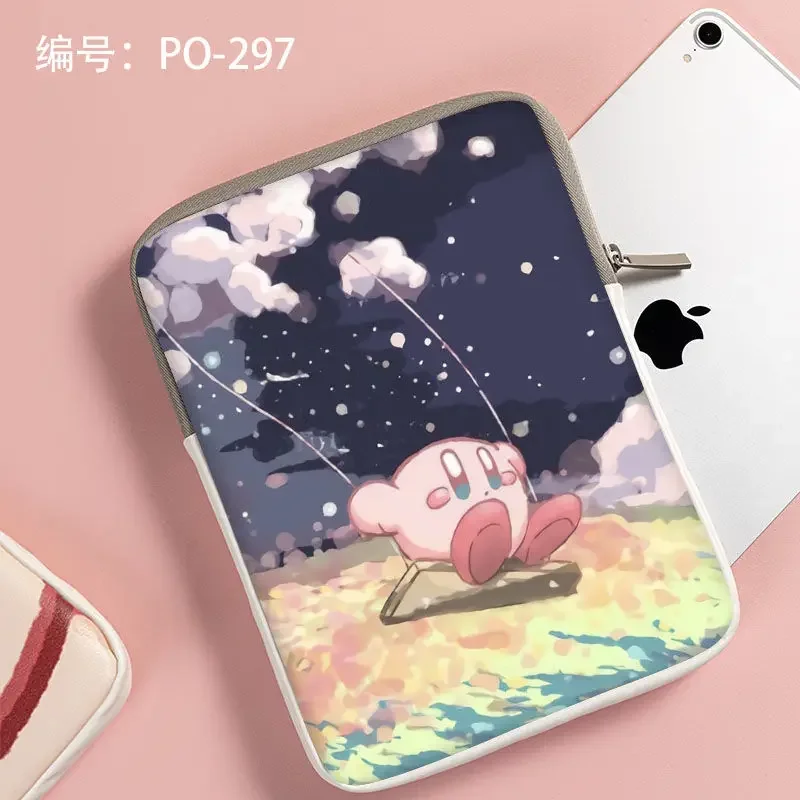 Disney Stitch Kirby iPad tablet bag Apple 10 11 12 15 inch anti-fall waterproof ins style computer bag 13/14 inch Huawei women