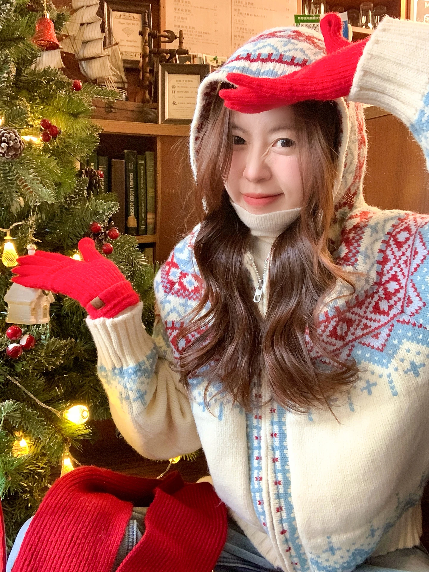 

Вязаная шапка Cisas Island, женское пальто-свитер, зимнее теплое пальто с длинными рукавами на молнии, повседневное модное пальто для поездок на работу